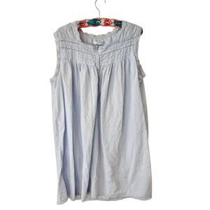 Erika Taylor intimates woman 2xl Swissdot blue country nightgown cotton Cottage